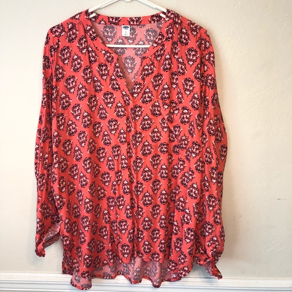 Old Navy Tops - Old Navy Floral Button Down/Tunic